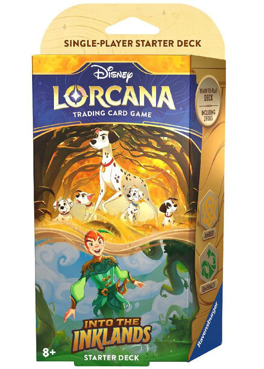 Disney Lorcana: Into the Inklands: Starter Deck - Amber & Emerald | Impulse Games and Hobbies