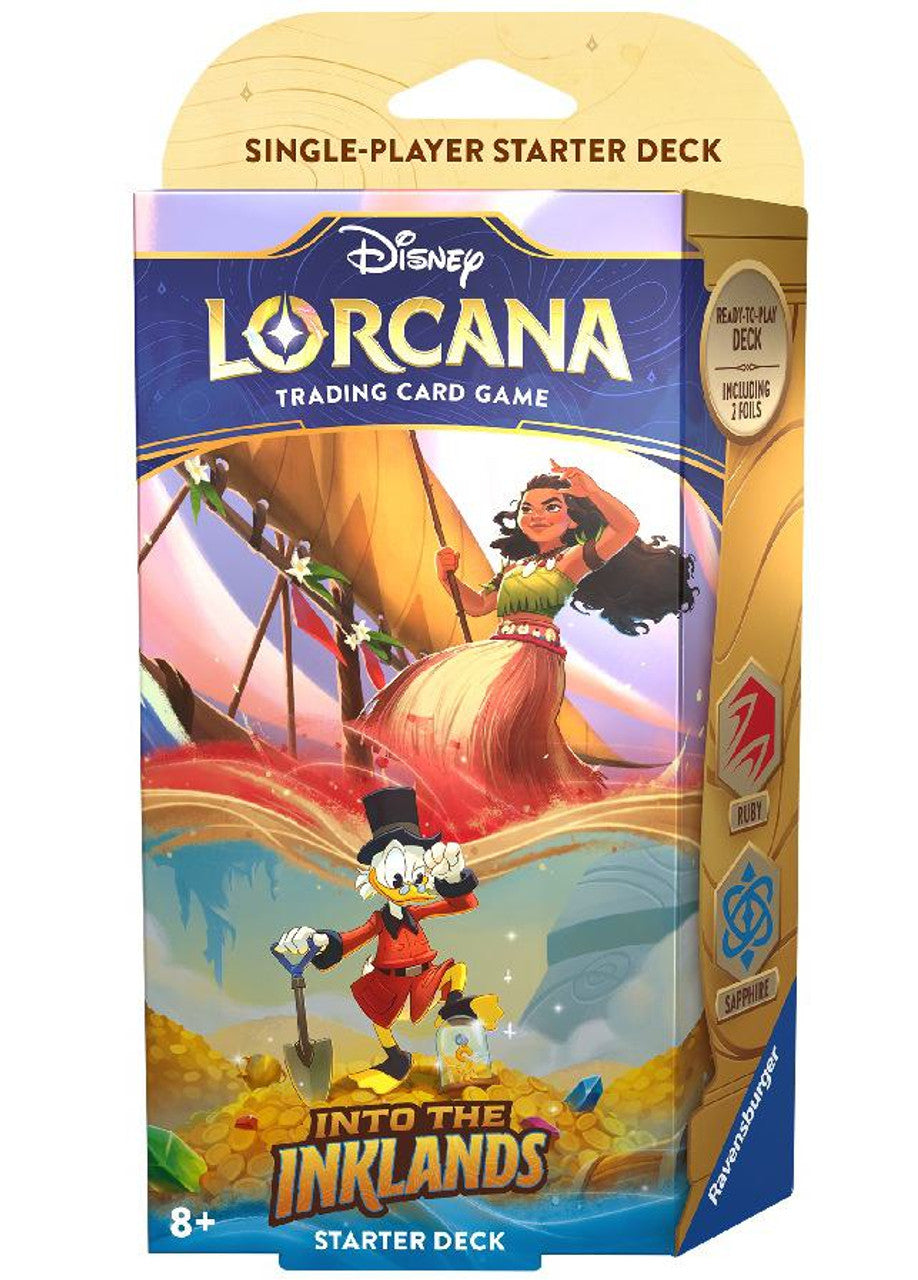 Disney Lorcana: Into the Inklands: Starter Deck - Ruby & Sapphire | Impulse Games and Hobbies
