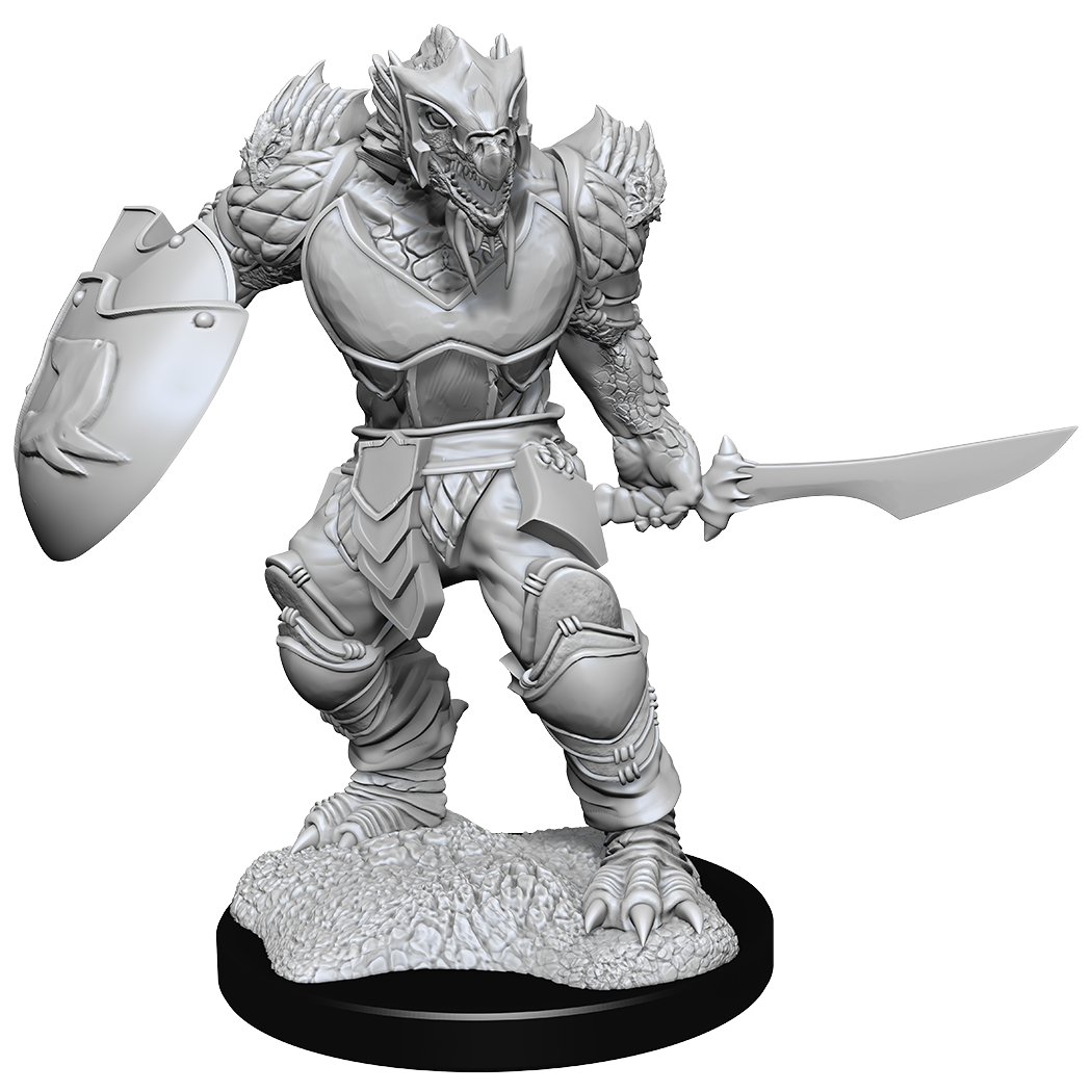 DND UNPAINTED MINIS WV15 DRAGONBORN FIGHTER MALE | Impulse Games and Hobbies