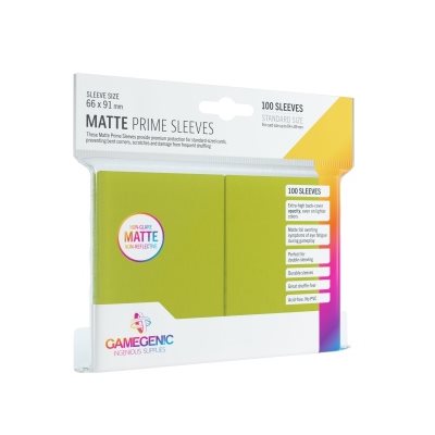 GameGenic: Matte Prime Sleeves: Lime | Impulse Games and Hobbies