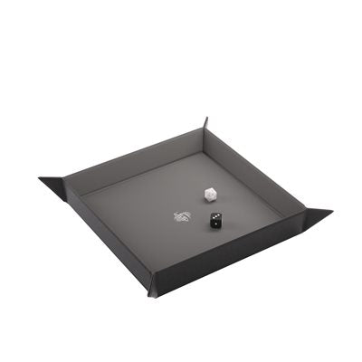 GameGenic Magnetic Dice Tray: Square: Black/Gray | Impulse Games and Hobbies