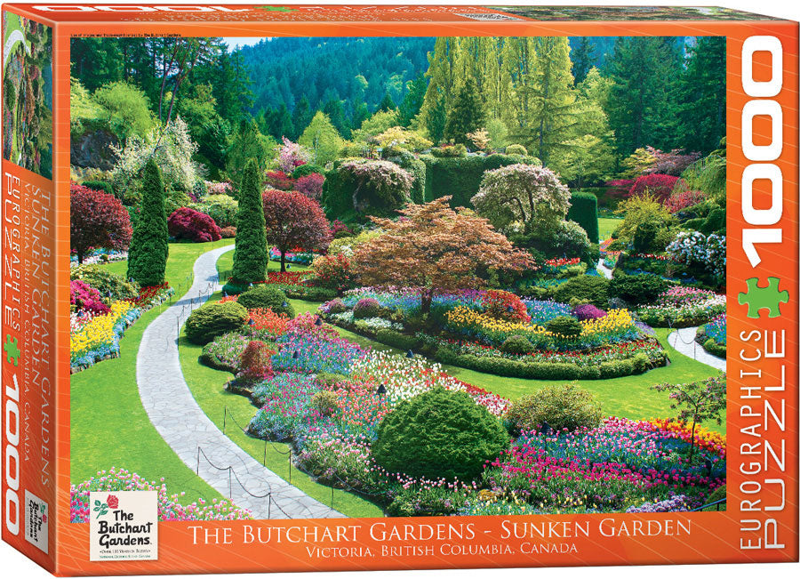 Puzzle: Eurographics 1000 The Butchart Gardens Sunken Garden | Impulse Games and Hobbies