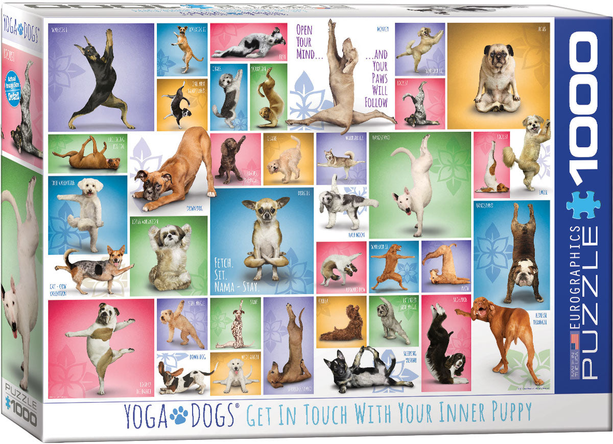 Puzzle: Eurographics 1000 Yoga Dogs | Impulse Games and Hobbies