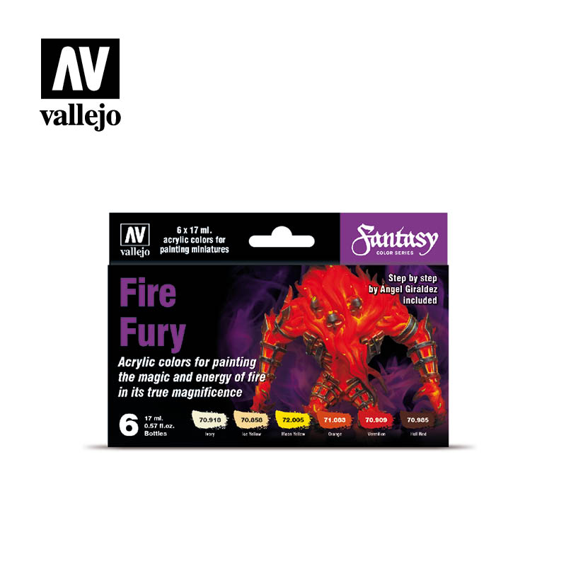 Vallejo FIRE FURY Paint Set | Impulse Games and Hobbies