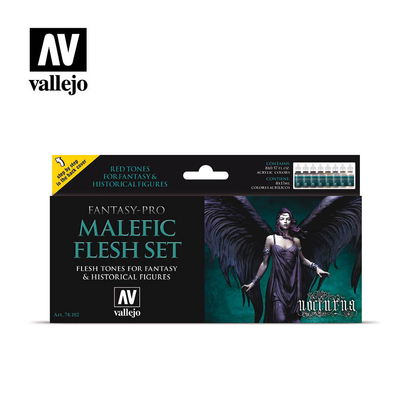 Vallejo MALEFIC FLESH Paint Set | Impulse Games and Hobbies