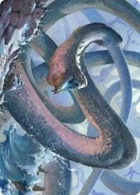Koma, Cosmos Serpent 1 Art Card [Kaldheim: Art Series] | Impulse Games and Hobbies