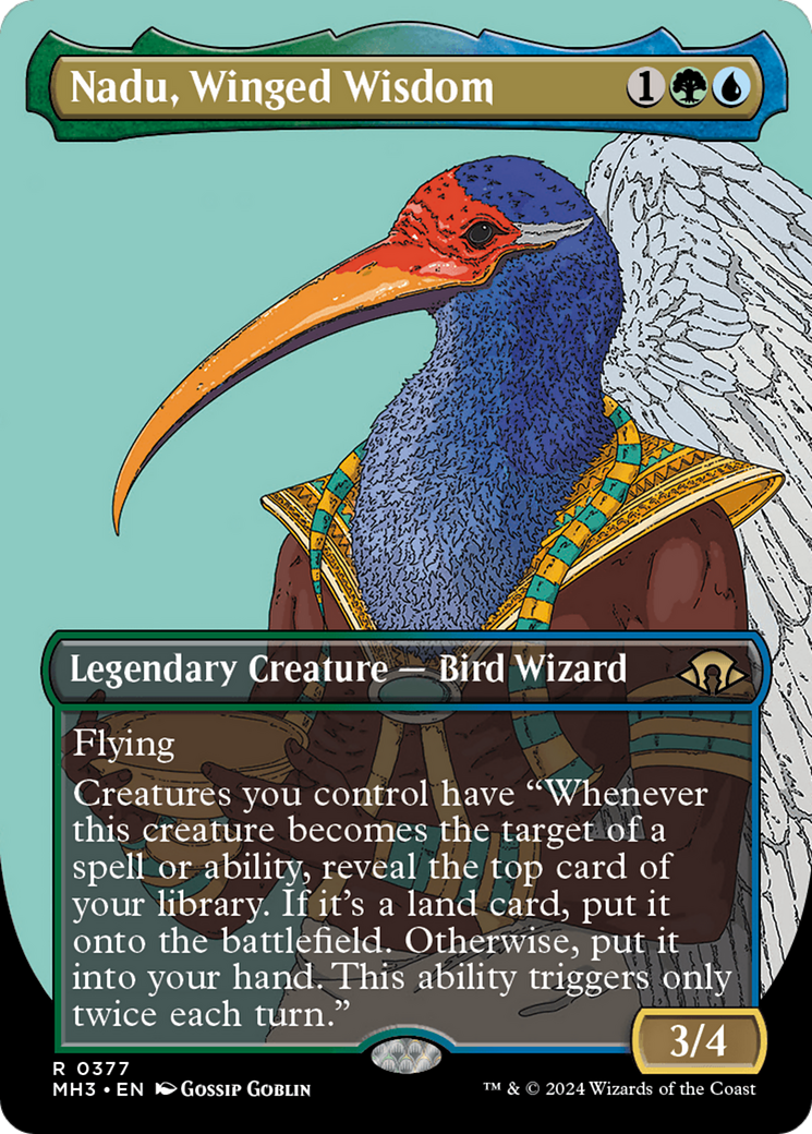 Nadu, Winged Wisdom (Borderless) [Modern Horizons 3] | Impulse Games and Hobbies