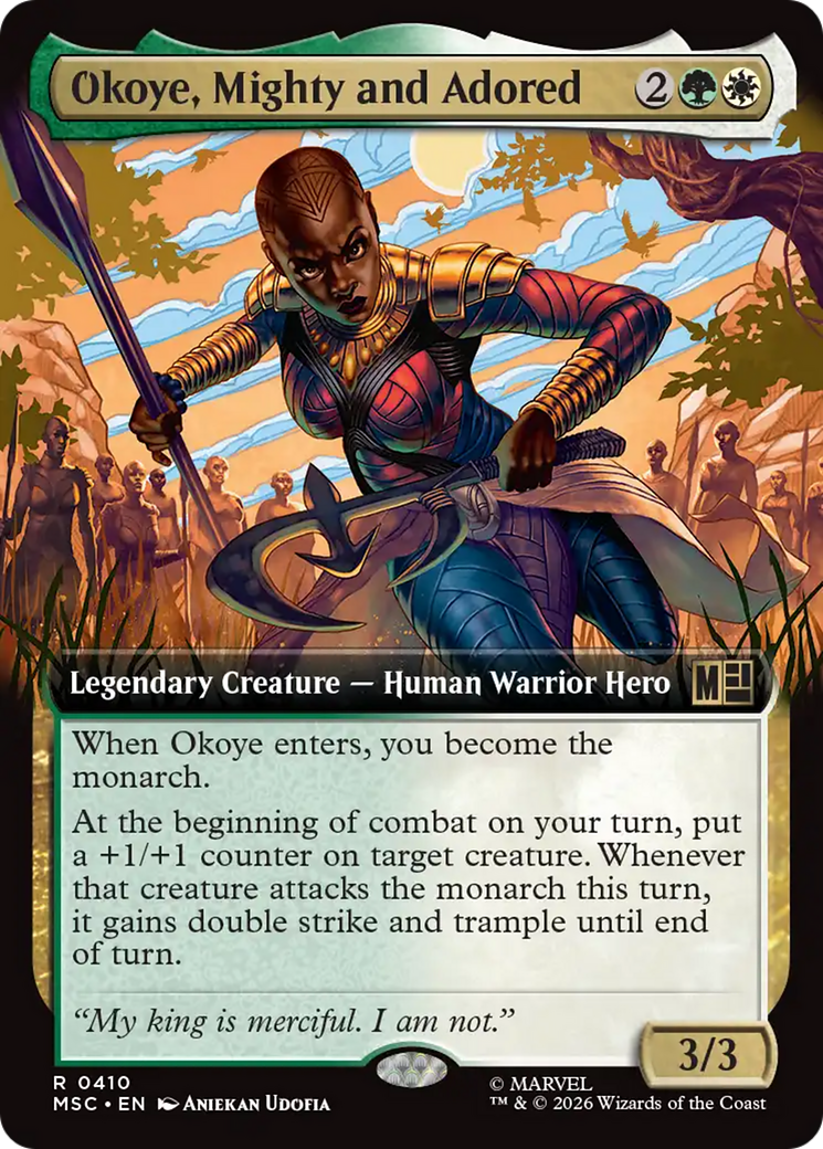 Okoye, Mighty and Adored (Extended Art) [Marvel Super Heroes Commander] | Impulse Games and Hobbies