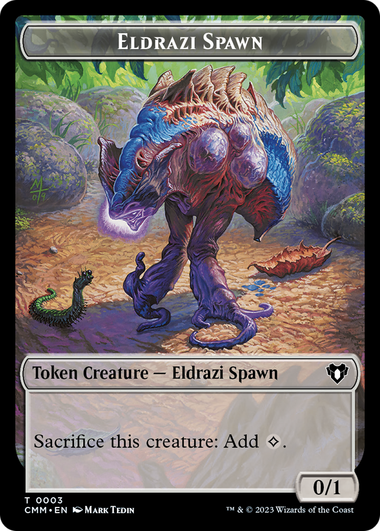 Eldrazi Spawn // Satyr Double-Sided Token [Commander Masters Tokens] | Impulse Games and Hobbies