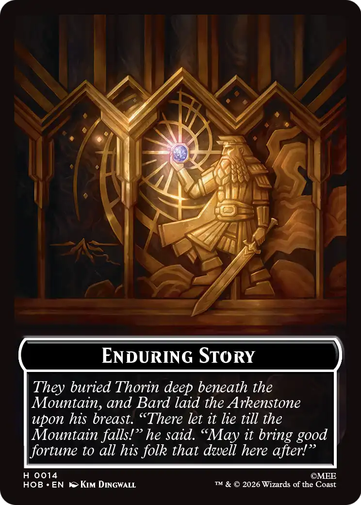 On an Adventure // Enduring Story Double Sided Token [The Hobbit Tokens] | Impulse Games and Hobbies