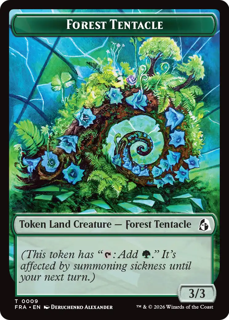 Dragon // Forest Tentacle Double-Sided Token [Reality Fracture Tokens] | Impulse Games and Hobbies