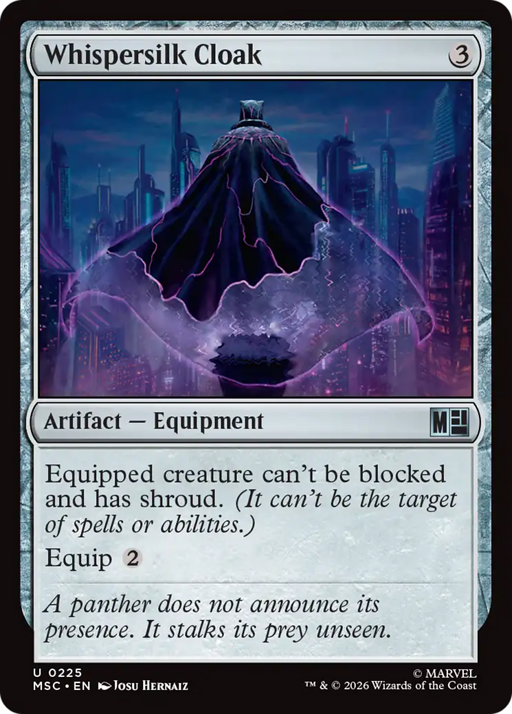 Whispersilk Cloak (Surge Foil) [Marvel Super Heroes Commander] | Impulse Games and Hobbies