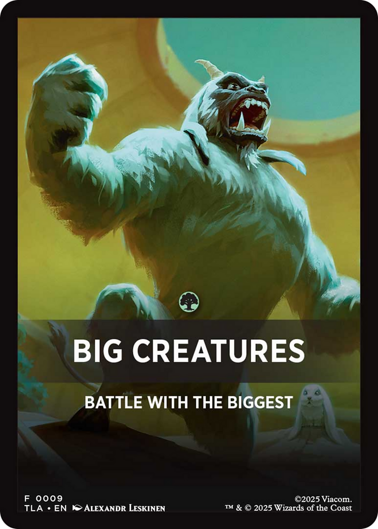 Big Creatures Theme Card [Avatar: The Last Airbender] | Impulse Games and Hobbies