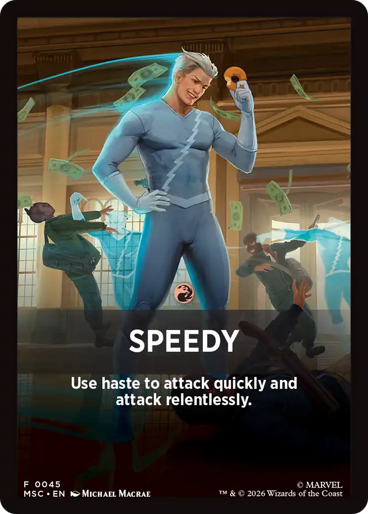 Speedy Theme Card [Marvel Super Heroes Commander] | Impulse Games and Hobbies