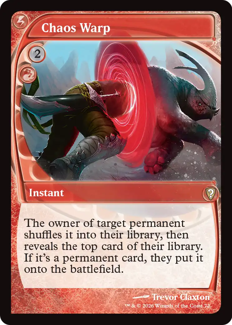 Chaos Warp (Future Sight) [Mystery Booster: Commander Edition] | Impulse Games and Hobbies