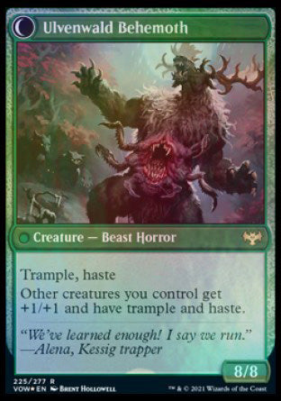 Ulvenwald Oddity // Ulvenwald Behemoth [Innistrad: Crimson Vow Prerelease Promos] | Impulse Games and Hobbies
