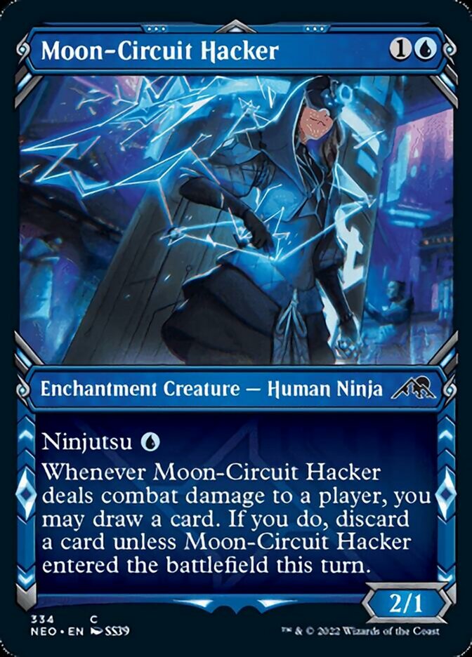 Moon-Circuit Hacker (Showcase Ninja) [Kamigawa: Neon Dynasty] | Impulse Games and Hobbies