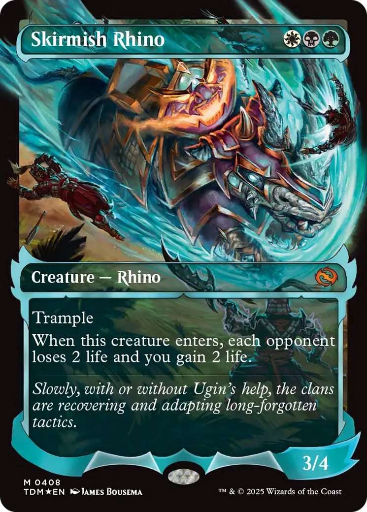 Skirmish Rhino (0408) (Showcase) [Tarkir: Dragonstorm] | Impulse Games and Hobbies