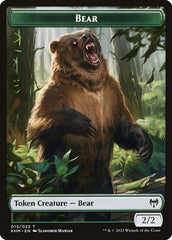 Elf Warrior // Bear Double-Sided Token [Kaldheim Tokens] | Impulse Games and Hobbies