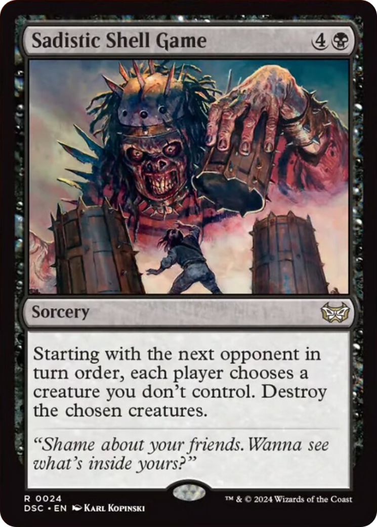 Sadistic Shell Game [Duskmourn: House of Horror Commander] | Impulse Games and Hobbies