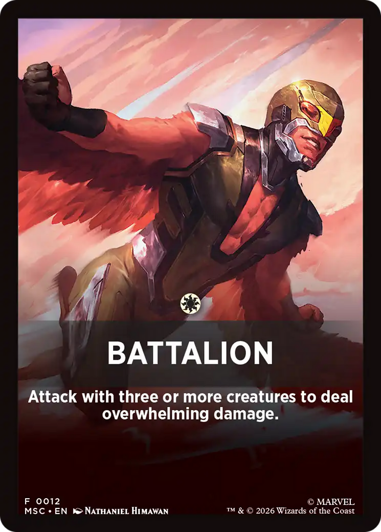 Battalion Theme Card [Marvel Super Heroes Commander] | Impulse Games and Hobbies