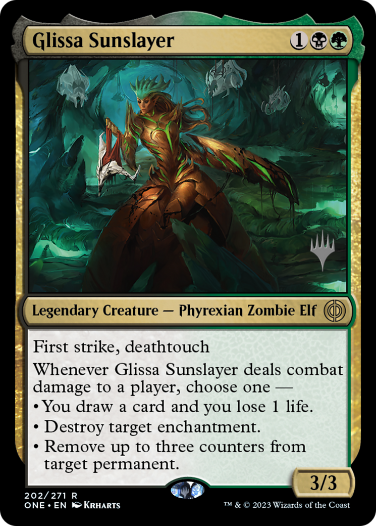 Glissa Sunslayer (Promo Pack) [Phyrexia: All Will Be One Promos] | Impulse Games and Hobbies
