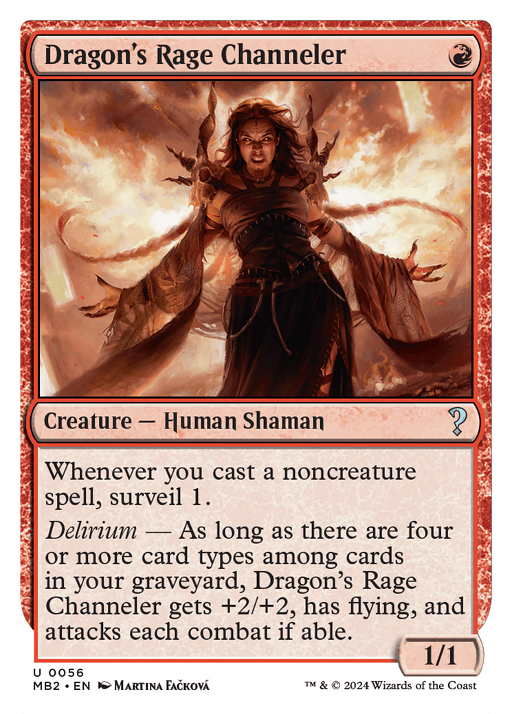 Dragon's Rage Channeler (White Border) [Mystery Booster 2] | Impulse Games and Hobbies