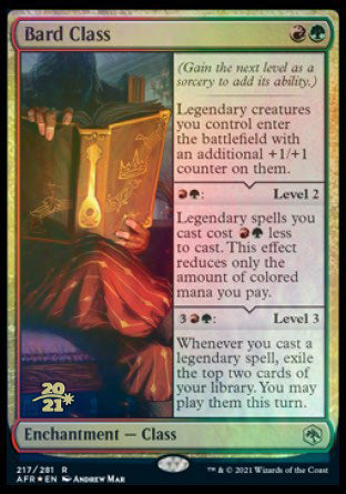 Bard Class [Dungeons & Dragons: Adventures in the Forgotten Realms Prerelease Promos] | Impulse Games and Hobbies