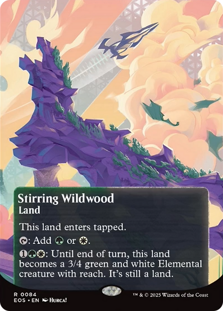 Stirring Wildwood (0084) (Borderless) [Edge of Eternities: Stellar Sights] | Impulse Games and Hobbies