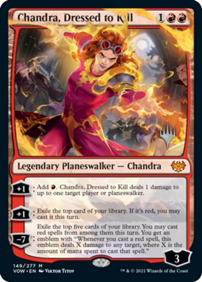 Chandra, Dressed to Kill (Promo Pack) [Innistrad: Crimson Vow Promos] | Impulse Games and Hobbies