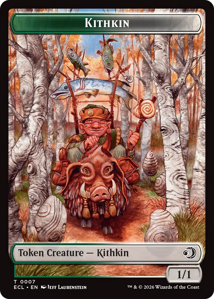 Elf // Kithkin (0007) Double-Sided Token [Lorwyn Eclipsed Tokens] | Impulse Games and Hobbies