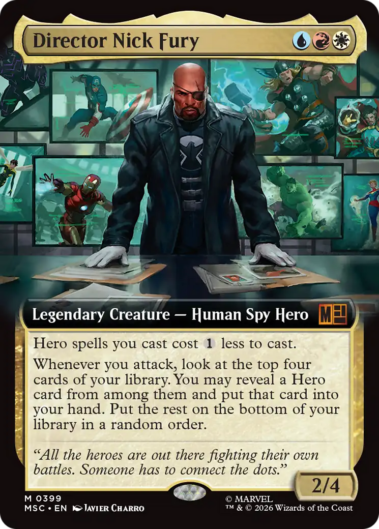 Director Nick Fury (Extended Art) [Marvel Super Heroes Commander] | Impulse Games and Hobbies