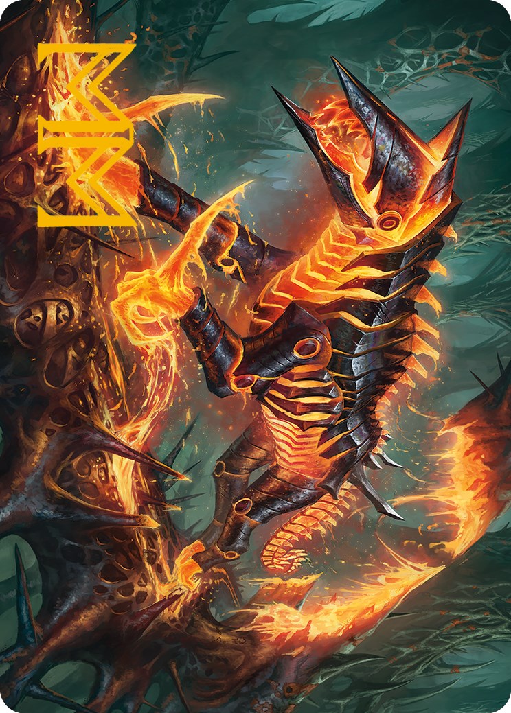 Kuldotha Cackler Art Card (Gold-Stamped Signature) [Phyrexia: All Will Be One Art Series] | Impulse Games and Hobbies