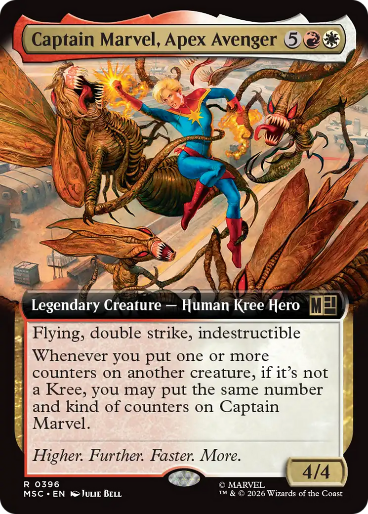 Captain Marvel, Apex Avenger (Extended Art) [Marvel Super Heroes Commander] | Impulse Games and Hobbies