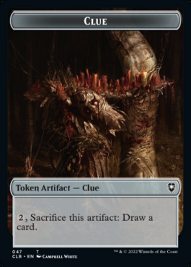 Shapeshifter (022) // Clue Double-Sided Token [Commander Legends: Battle for Baldur's Gate Tokens] | Impulse Games and Hobbies