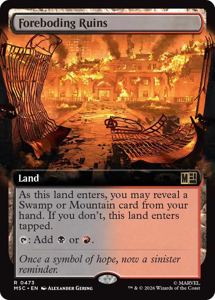 Foreboding Ruins (Extended Art) [Marvel Super Heroes Commander] | Impulse Games and Hobbies