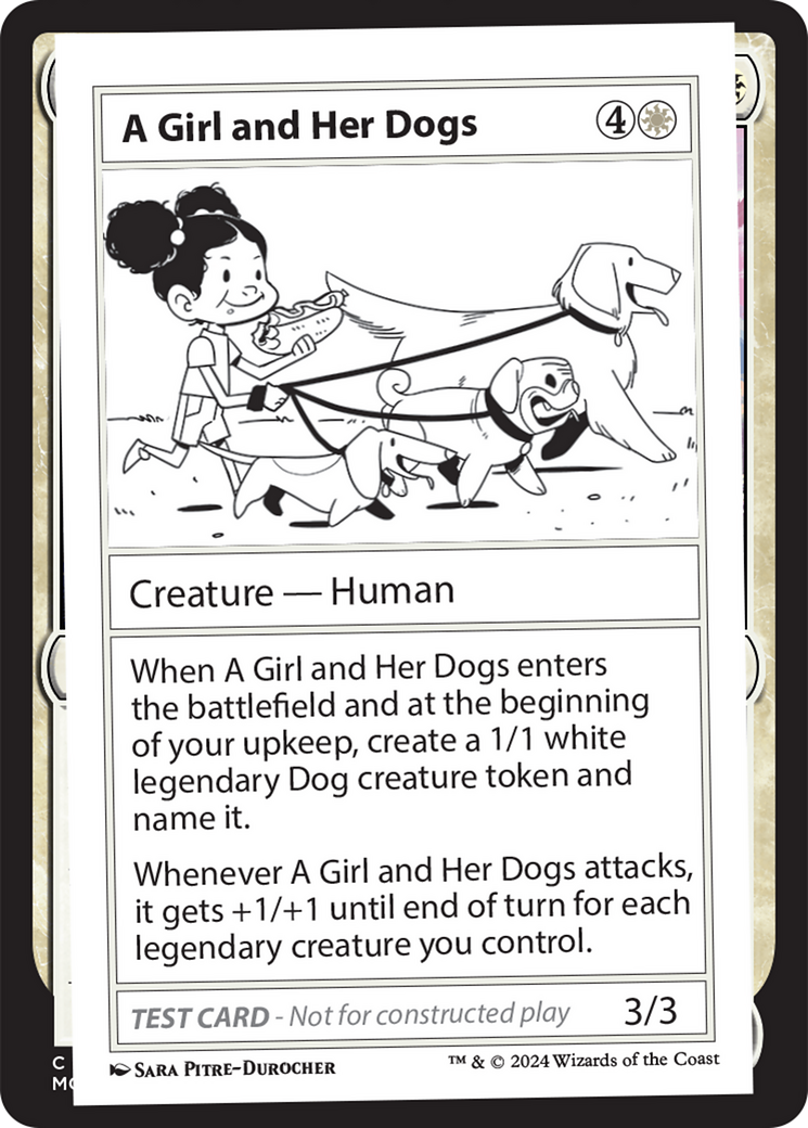 A Girl and Her Dogs [Mystery Booster 2 Playtest Cards] | Impulse Games and Hobbies