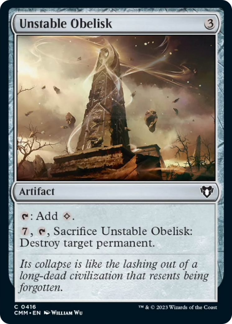 Unstable Obelisk [Commander Masters] | Impulse Games and Hobbies