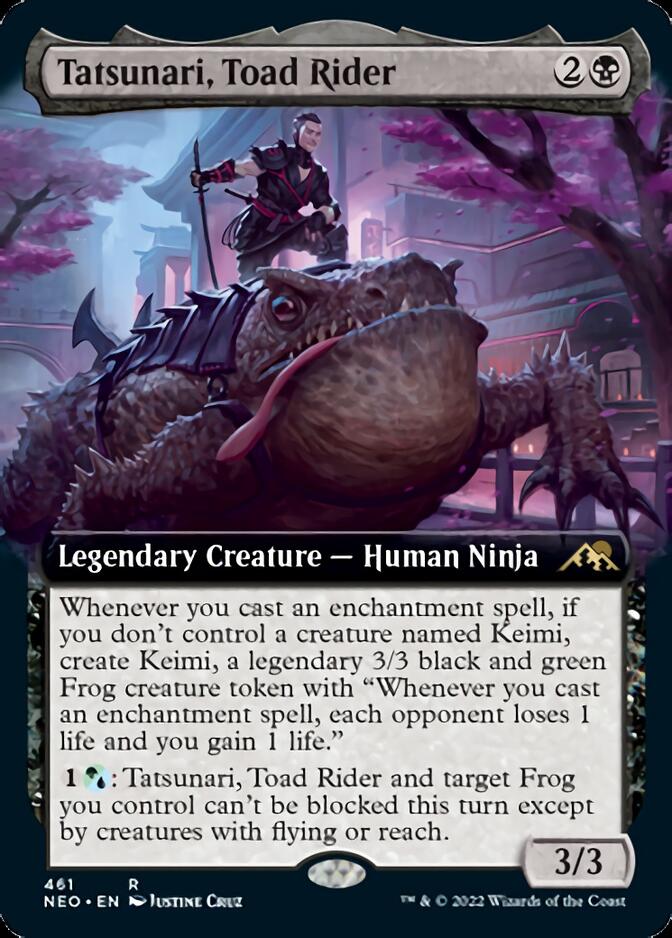 Tatsunari, Toad Rider (Extended Art) [Kamigawa: Neon Dynasty] | Impulse Games and Hobbies