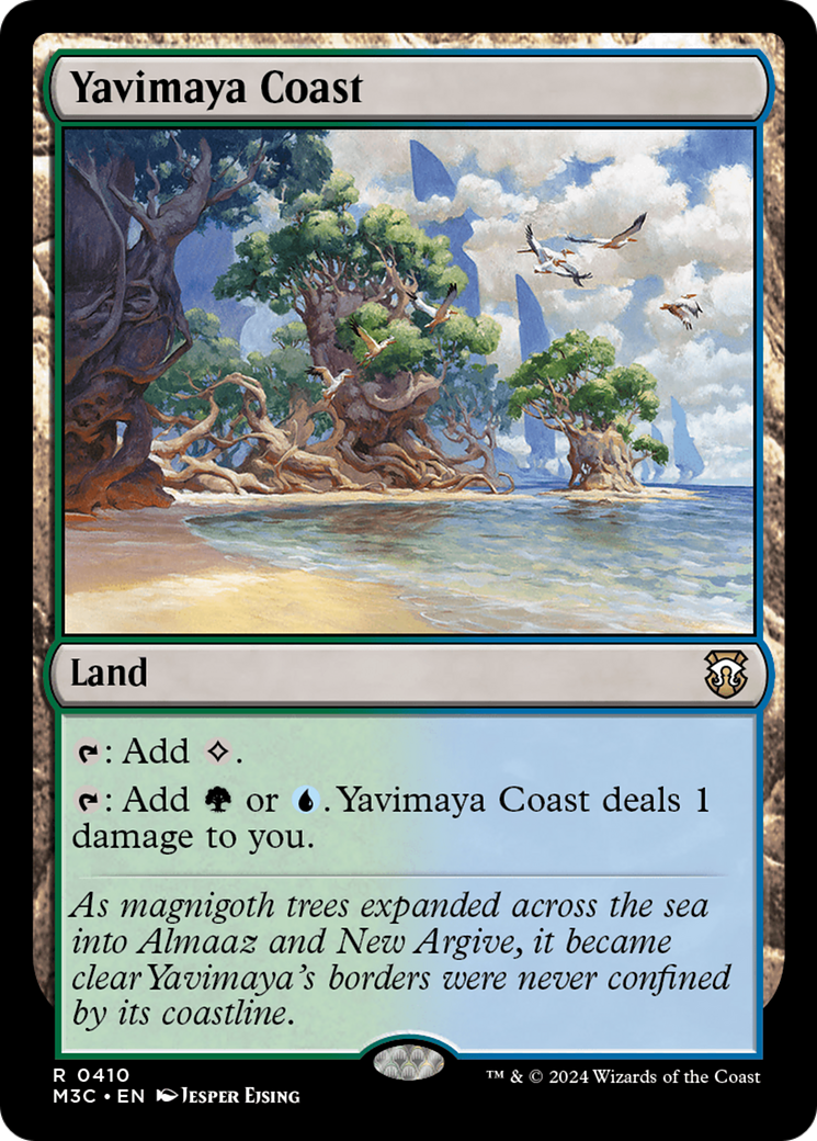 Yavimaya Coast (Ripple Foil) [Modern Horizons 3 Commander] | Impulse Games and Hobbies