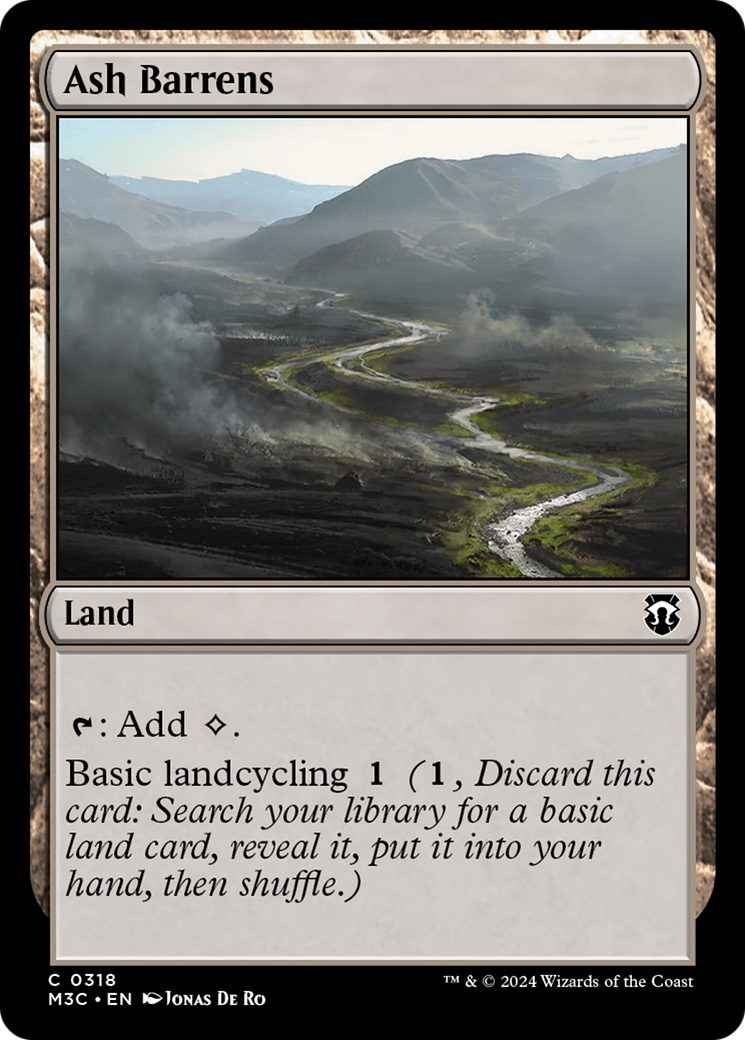 Ash Barrens (Ripple Foil) [Modern Horizons 3 Commander] | Impulse Games and Hobbies
