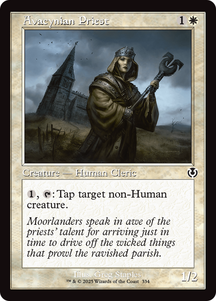 Avacynian Priest (Retro Frame) [Innistrad Remastered] | Impulse Games and Hobbies