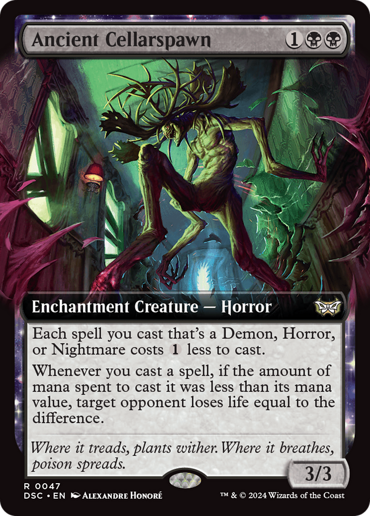 Ancient Cellarspawn (Extended Art) [Duskmourn: House of Horror Commander] | Impulse Games and Hobbies