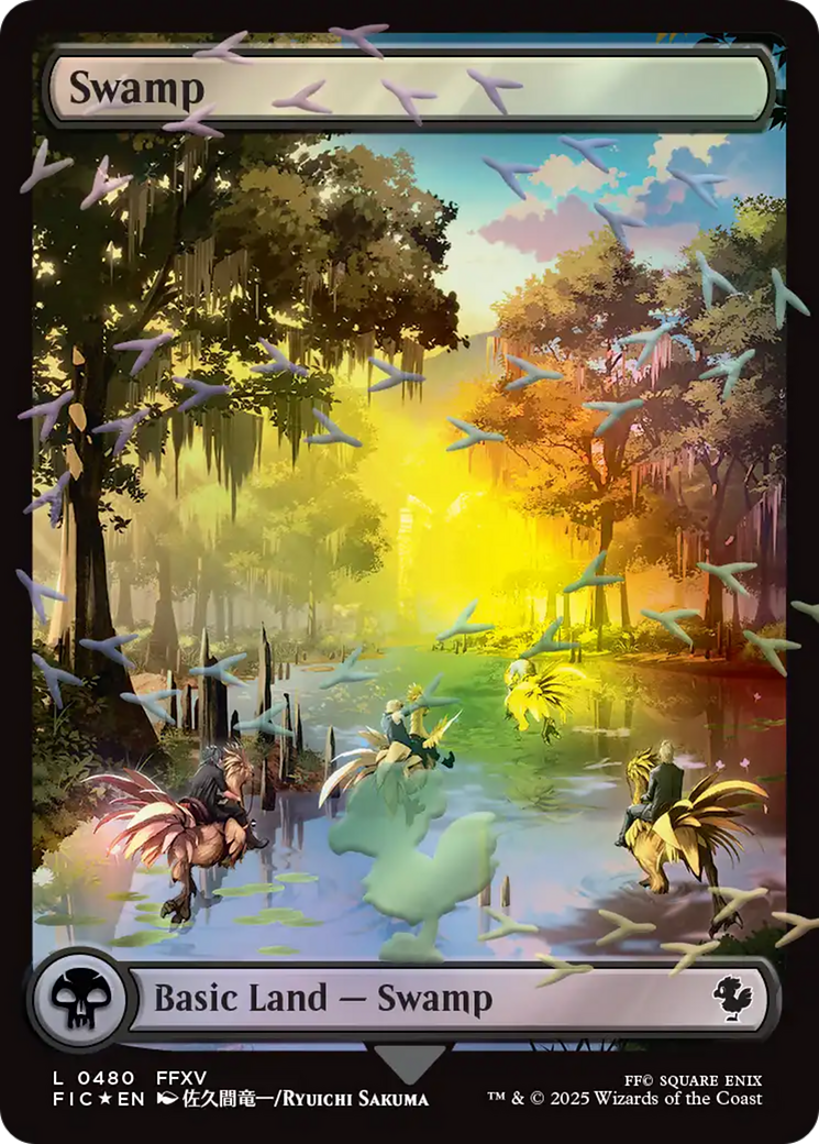 Swamp (Chocobo Track Foil) [FINAL FANTASY Commander] | Impulse Games and Hobbies