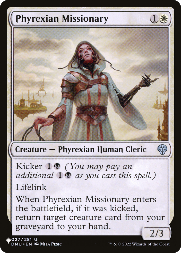 Phyrexian Missionary [The List Reprints] | Impulse Games and Hobbies