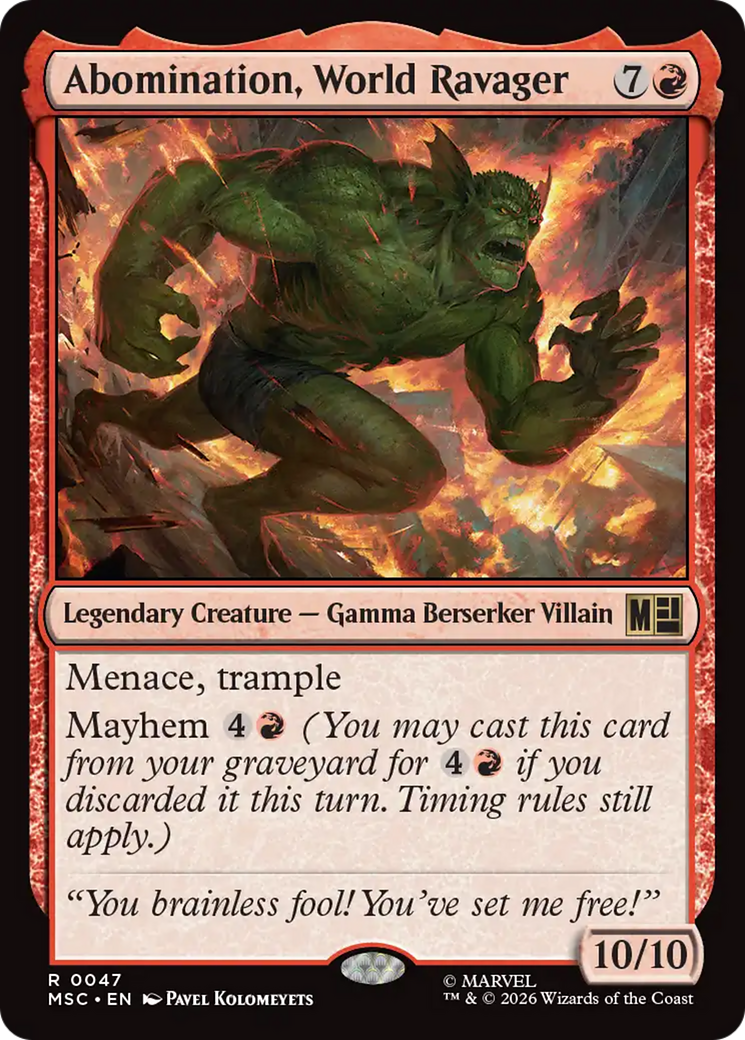 Abomination, World Ravager [Marvel Super Heroes Commander] | Impulse Games and Hobbies