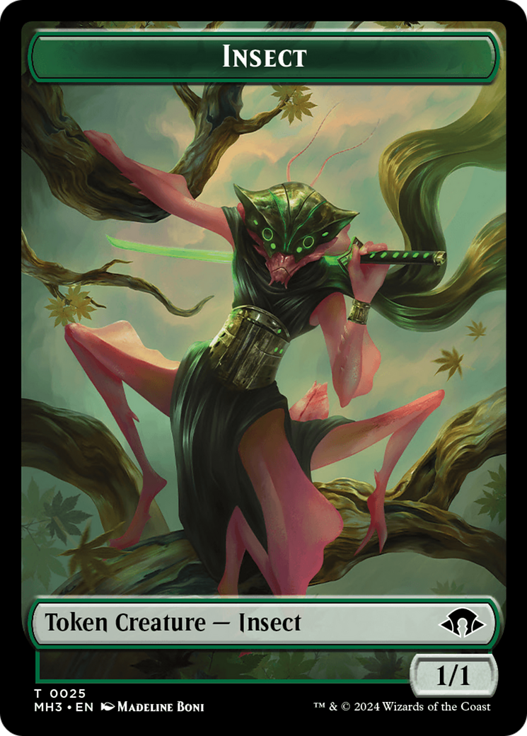 Insect Token (0025) [Modern Horizons 3 Tokens] | Impulse Games and Hobbies