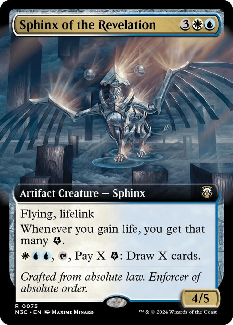 Sphinx of the Revelation (Extended Art) (Ripple Foil) [Modern Horizons 3 Commander] | Impulse Games and Hobbies