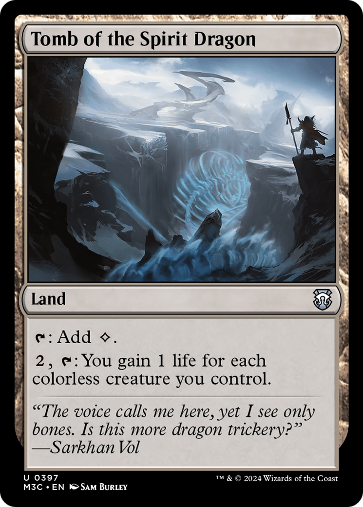 Tomb of the Spirit Dragon (Ripple Foil) [Modern Horizons 3 Commander] | Impulse Games and Hobbies