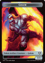 Golem (0012) // Golem (0014) Double-Sided Token [Edge of Eternities Commander Tokens] | Impulse Games and Hobbies